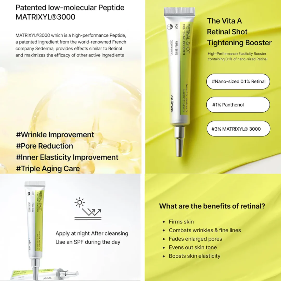 Celimax Vita-A Retinal Tightening Booster Shot Anti-Aging Pore Refining Cream
