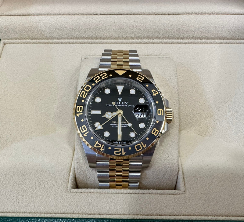 Premium Two-Tone GMT Watch for Men – Gold & Silver Edition